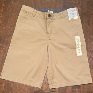 Cat & Jack Men's Beige Flat Front Shorts